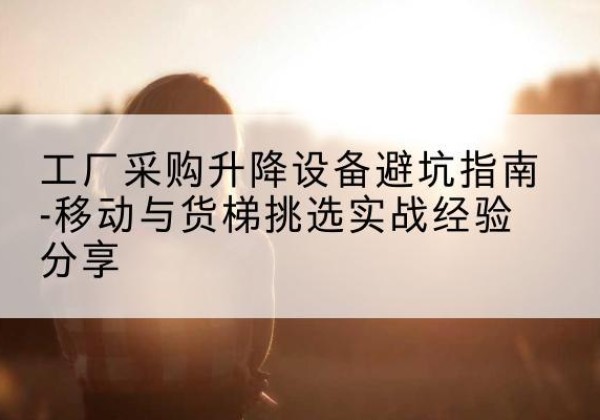 礼县移动式升降机怎么选-工厂采购升降设备避坑指南-移动与货梯挑选实战经验分享